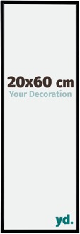 Fotolijst 20x60 cm - Zwart Mat - Kunststof - Evry