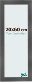 Fotolijst 20x60 cm - Zwart Mat - MDF - Pisa