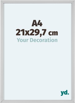 Fotolijst 21x29,7 cm - Wit - Aluminium - Virginia - 21x29.7 cm