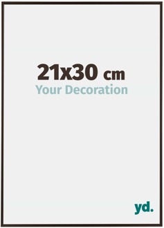 Fotolijst 21x30 cm - Antraciet - Kunststof - Evry