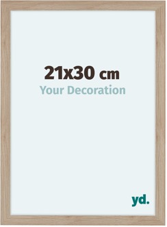 Fotolijst 21x30 cm - Eiken Licht - MDF - Como