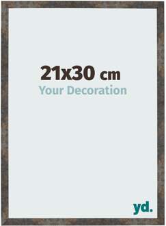 Fotolijst 21x30 cm - Geoxideerd Metaal - MDF - Bologna