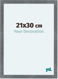 Fotolijst 21x30 cm - IJzer Geveegd - MDF - Como