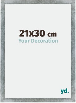 Fotolijst 21x30 cm - IJzer Geveegd - MDF - Mura