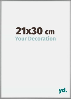 Fotolijst 21x30 cm - Platina - Aluminium - Kent