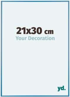 Fotolijst 21x30 cm - Staal Blauw - Aluminium - Kent