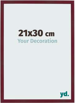 Fotolijst 21x30 cm - Wijnrood Geveegd - MDF - Bologna