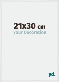 Fotolijst 21x30 cm - Wit Hoogglans - Kunststof - Annecy