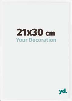 Fotolijst 21x30 cm - Wit Hoogglans - Kunststof - Bordeaux