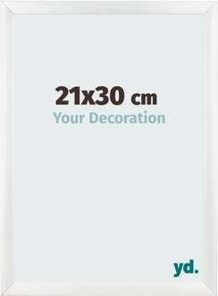 Fotolijst 21x30 cm - Wit Hoogglans - MDF - Pisa