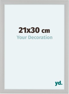 Fotolijst 21x30 cm - Wit - Houtnerf - MDF - Como Wit Houtnerf