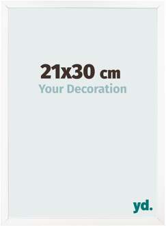 Fotolijst 21x30 cm - Wit Mat - MDF - Bologna
