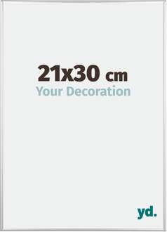 Fotolijst 21x30 cm - Zilver Glanzend - Aluminium - Austin