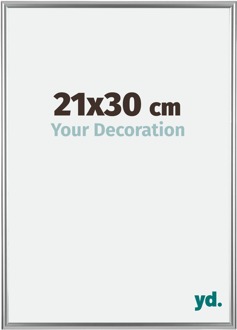 Fotolijst 21x30 cm - Zilver - Kunststof - Bordeaux