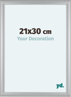 Fotolijst 21x30 cm - Zilver Mat - MDF - Como