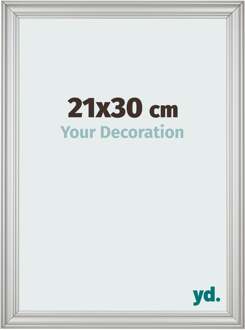 Fotolijst 21x30 cm - Zilver Mat - MDF - Lazio