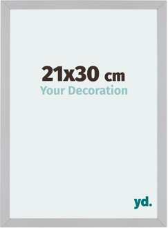 Fotolijst 21x30 cm - Zilver Mat - MDF - Mura