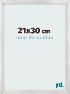 Fotolijst 21x30 cm - Zilver Mat - MDF - Pisa