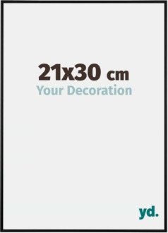 Fotolijst 21x30 cm - Zwart Mat - Aluminium - Austin