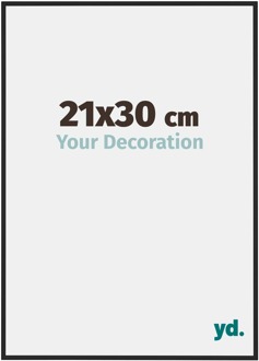 Fotolijst 21x30 cm - Zwart Mat - Aluminium - New York