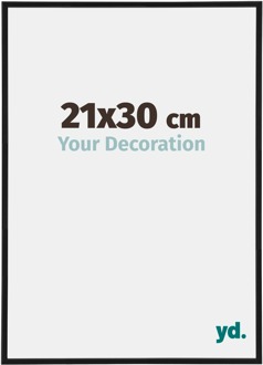 Fotolijst 21x30 cm - Zwart Mat - Kunststof - Annecy