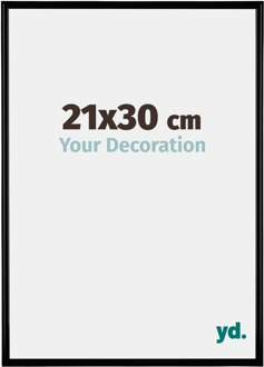 Fotolijst 21x30 cm - Zwart Mat - Kunststof - Bordeaux