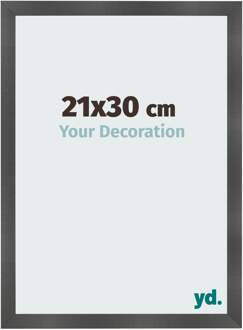 Fotolijst 21x30 cm - Zwart Mat - MDF - Pisa