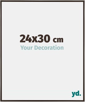 Fotolijst 24x30 cm - Antraciet - Kunststof - Evry