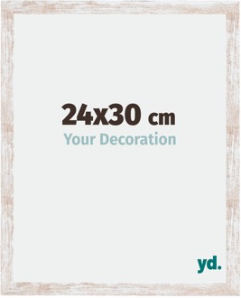 Fotolijst 24x30 cm - White Wash - MDF - Catania