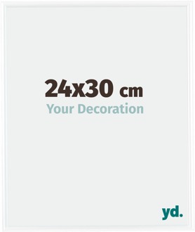 Fotolijst 24x30 cm - Wit Hoogglans - Kunststof - Bordeaux