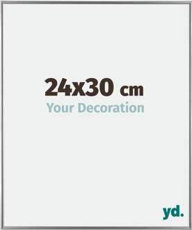 Fotolijst 24x30 cm - Zilver Hoogglans - Kunststof - Evry