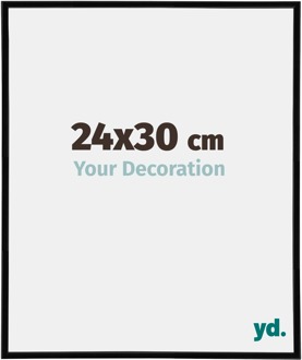 Fotolijst 24x30 cm - Zwart Hoogglans - Kunststof - Annecy