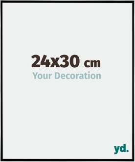 Fotolijst 24x30 cm - Zwart Hoogglans - Kunststof - Evry