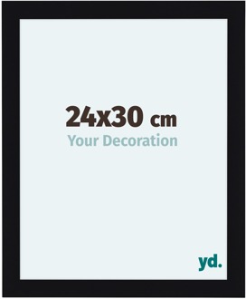 Fotolijst 24x30 cm - Zwart Hoogglans - MDF - Como