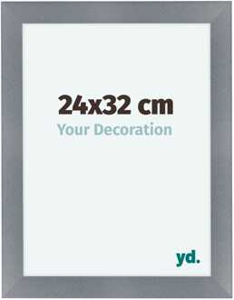 Fotolijst 24x32 cm - Aluminium - Geborsteld - MDF - Como Aluminium Geborsteld