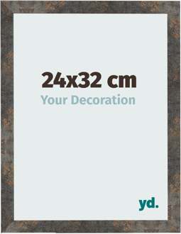 Fotolijst 24x32 cm - Geoxideerd Metaal - MDF - Bologna