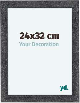 Fotolijst 24x32 cm - Grijs Geveegd - MDF - Como