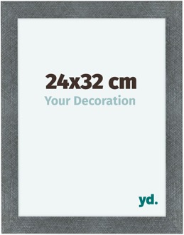 Fotolijst 24x32 cm - IJzer Geveegd - MDF - Como
