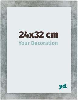 Fotolijst 24x32 cm - IJzer Geveegd - MDF - Mura