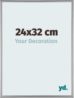 Fotolijst 24x32 cm - Platina - Aluminium - Kent