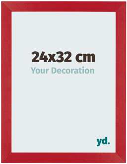 Fotolijst 24x32 cm - Rood - MDF - Mura