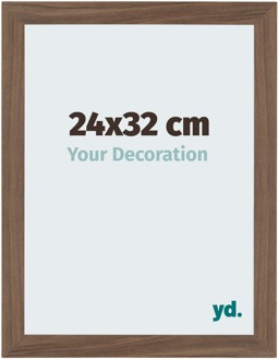 Fotolijst 24x32 cm - Walnoot Donker - MDF - Mura