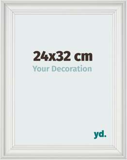 Fotolijst 24x32 cm - Wit Geveegd - MDF - Lazio