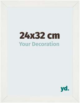 Fotolijst 24x32 cm - Wit Geveegd - MDF - Mura