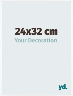 Fotolijst 24x32 cm - Wit Hoogglans - Kunststof - Evry