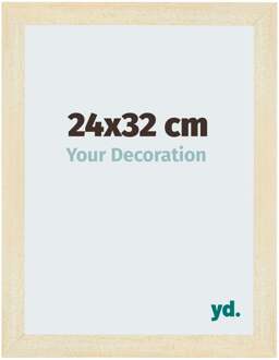 Fotolijst 24x32 cm - Zand Geveegd - MDF - Mura