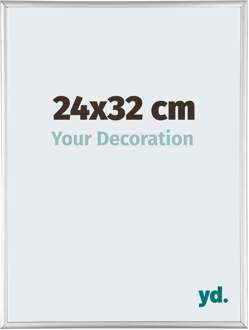 Fotolijst 24x32 cm - Zilver Glanzend - Aluminium - Austin