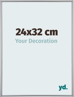 Fotolijst 24x32 cm - Zilver Hoogglans - Kunststof - Annecy