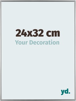 Fotolijst 24x32 cm - Zilver Hoogglans - Kunststof - Evry
