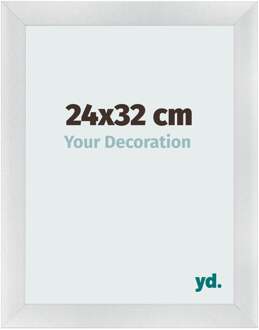 Fotolijst 24x32 cm - Zilver Mat - MDF - Pisa